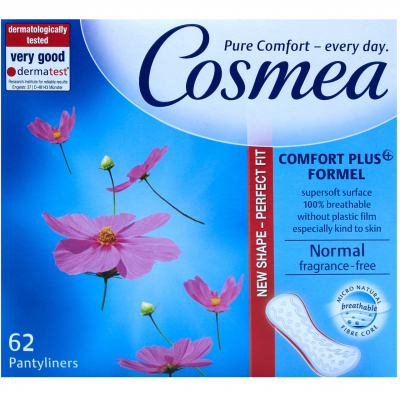 پد بهداشتی روزانه کاسمیا مدل Pure Comfort بسته 62 عددی پد بهداشتی روزانه کاسمیا مدل Pure Comfort بسته 62 عددی