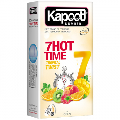 کاندوم کاپوت مدل 7Hot Time بسته 12 عددی کاندوم کاپوت مدل 7Hot Time بسته 12 عددی